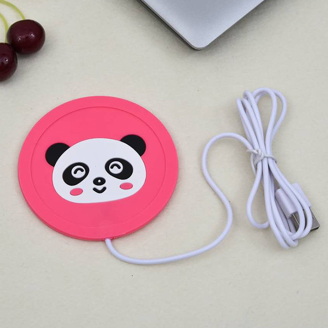 USB Cartoon Original USB Wood Grain Cup Warmer Heat Beverage Mug Mat Keep Drink