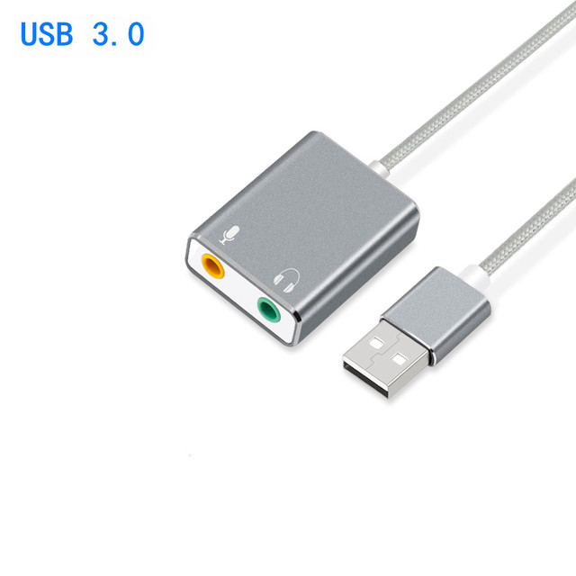 External USB Sound Card Type C / USB to 3.5mm Jack USB Audio Adapter Earphone Micphone data