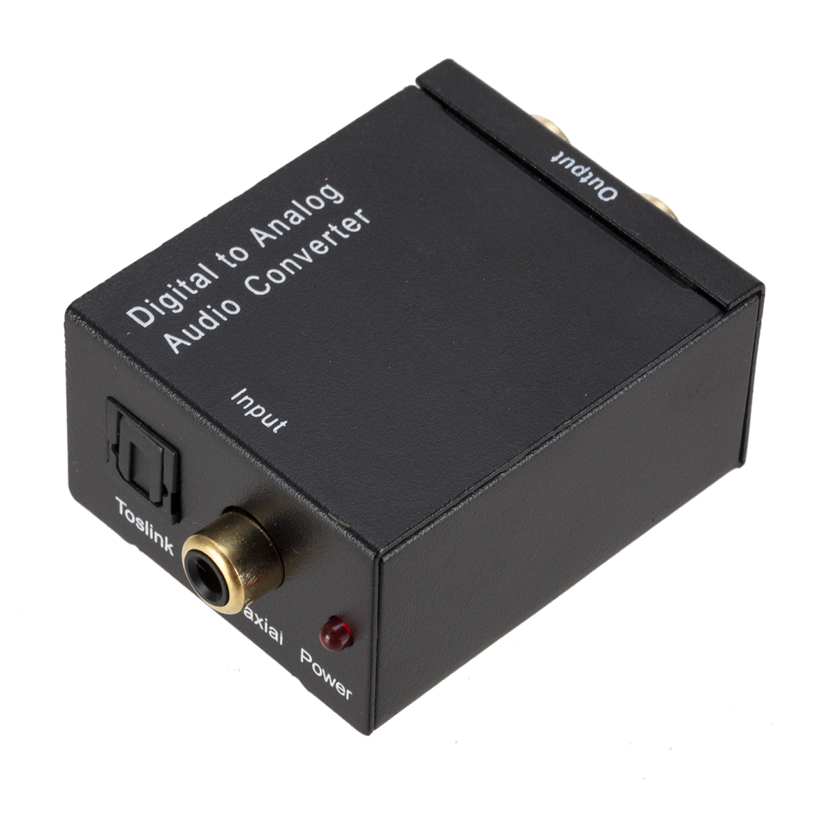 Digital to Analog Audio Converter Optical Fiber Toslink Coaxial Signal to RCA R/L Audio  cables