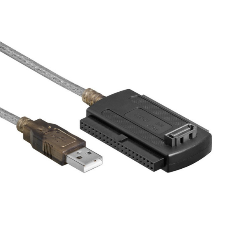 3in1 USB 2.0 IDE SATA 5.25 S-ATA 2.5 3.5 Inch Hard Drive Disk HDD Adapter Cable