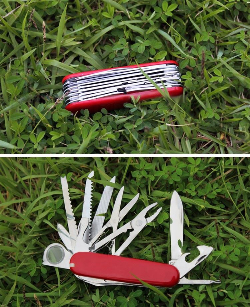 Swiss Fold Army Edc Gear Knife Survive Pocket Camp Outdoor Multiuso Champ Tool Multitool Multi