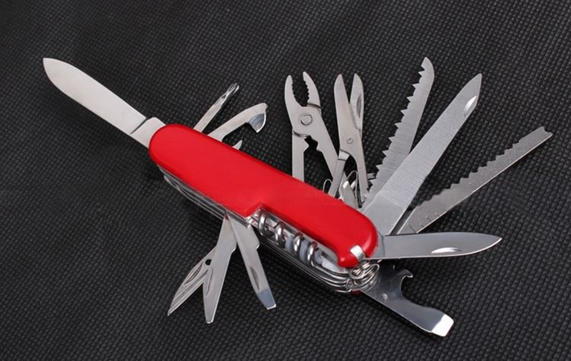 Swiss Fold Army Edc Gear Knife Survive Pocket Camp Outdoor Multiuso Champ Tool Multitool Multi