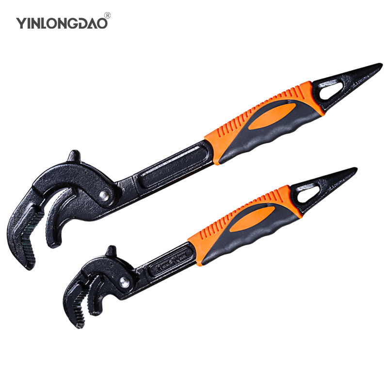 14-30 / 30-60mm Universal Key Pipe Wrench Open End Spanner Set High-carbon Steel Snap N Grip Tool