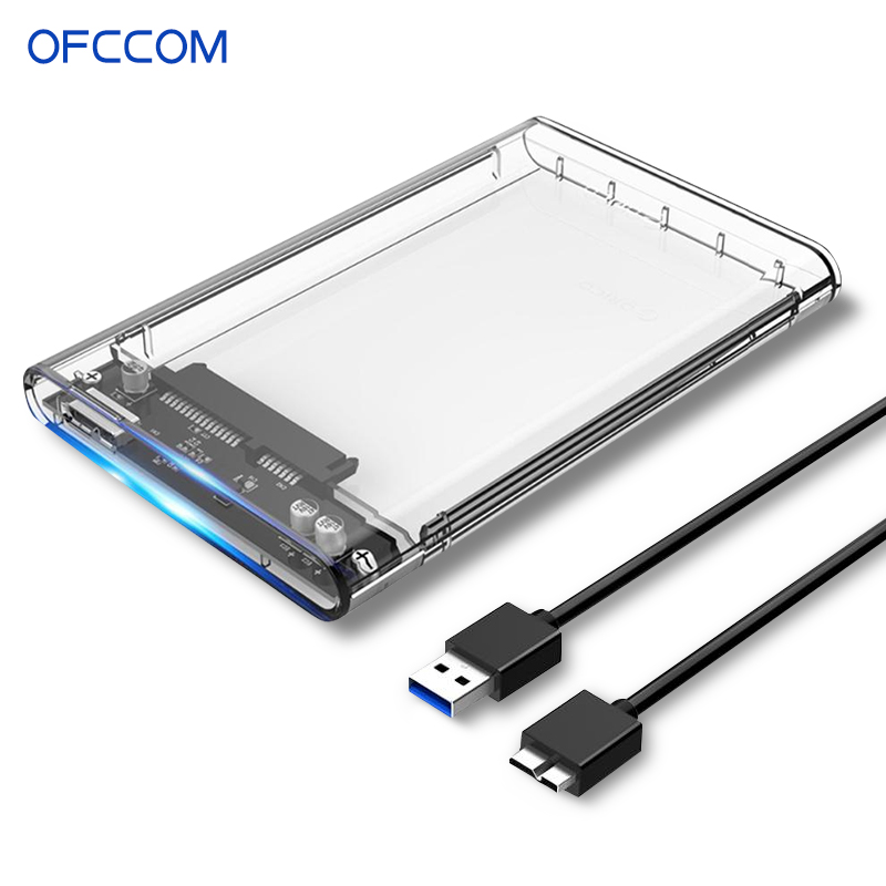 2.5 Inch HDD Enclosure SATA 3.0 to USB 3.0 5 Gbps 6TB Support UASP HD External Type C 3.1 SSD