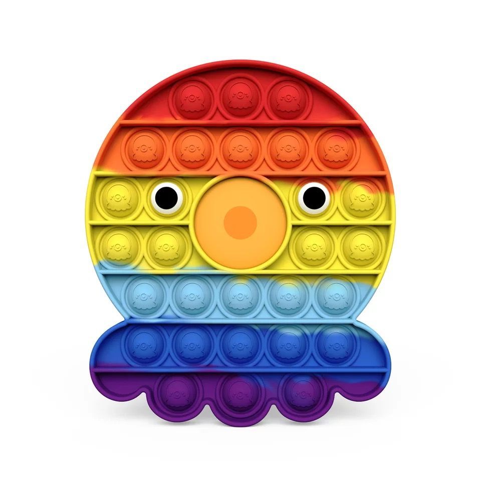 New Pop Fidget Push Bubble Fidget Sensory Toy Autism Special Needs Squeeze Funny Dinosaur Owl