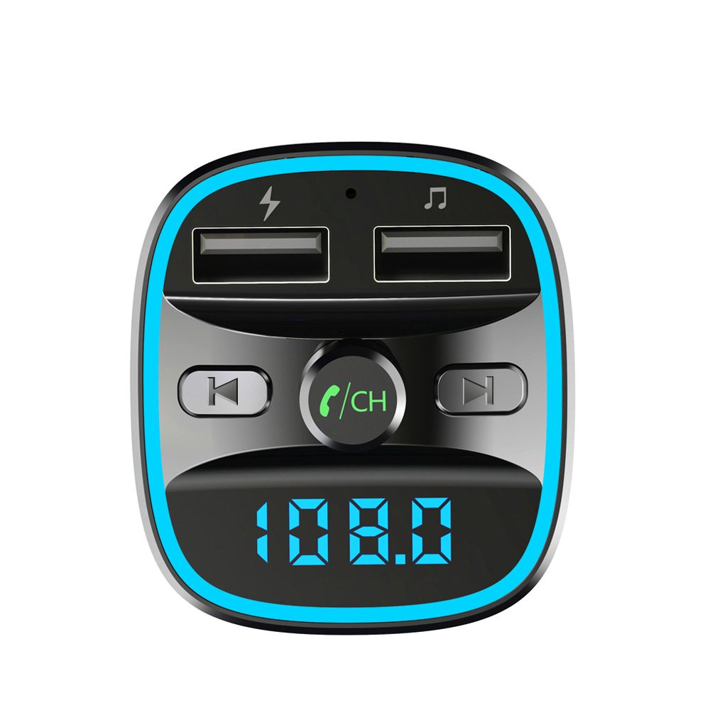 car mp3 player Bluetooth 5.0 receiver FM transmitter Dual USB car charger U disk  TF card Interior