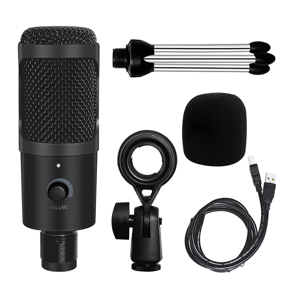 USB Microphone Professional Condenser Microphones For PC Computer Laptop Recording Studio Singing
