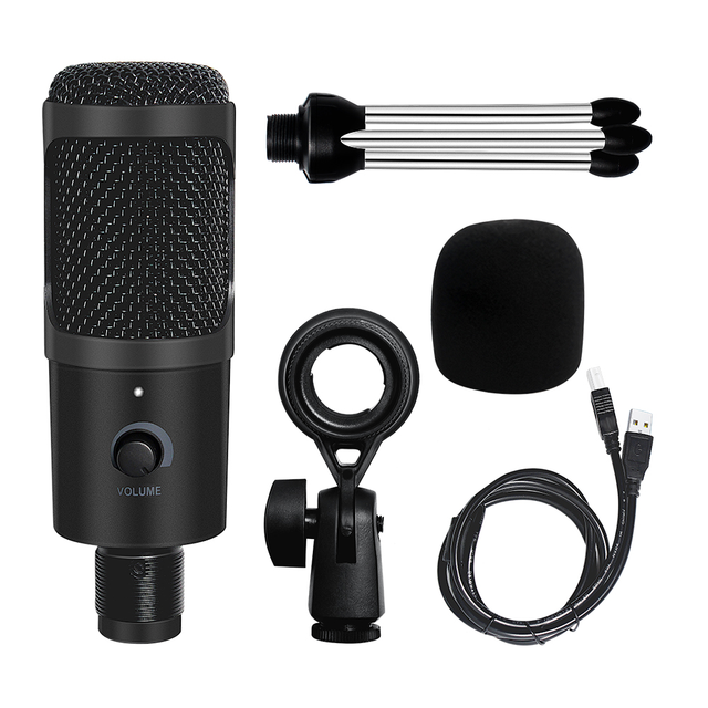 USB Microphone Professional Condenser Microphones For PC Computer Laptop Recording Studio Singing