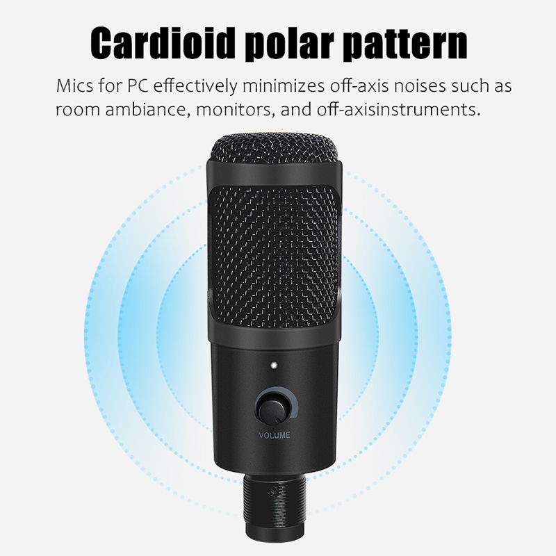 USB Microphone Professional Condenser Microphones For PC Computer Laptop Recording Studio Singing
