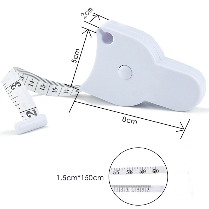Body Measuring Tape 150cm/60 Inch Measure Meter Film for Waist Chest Legs Centimeter