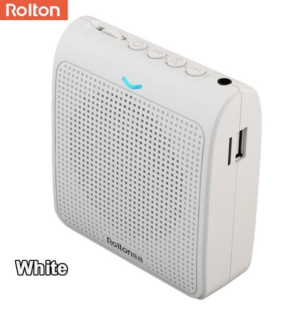 Rolton Portable Microphone Loud Speaker Mini Voice Amplifier With USB TF Card FM Radio For Teacher