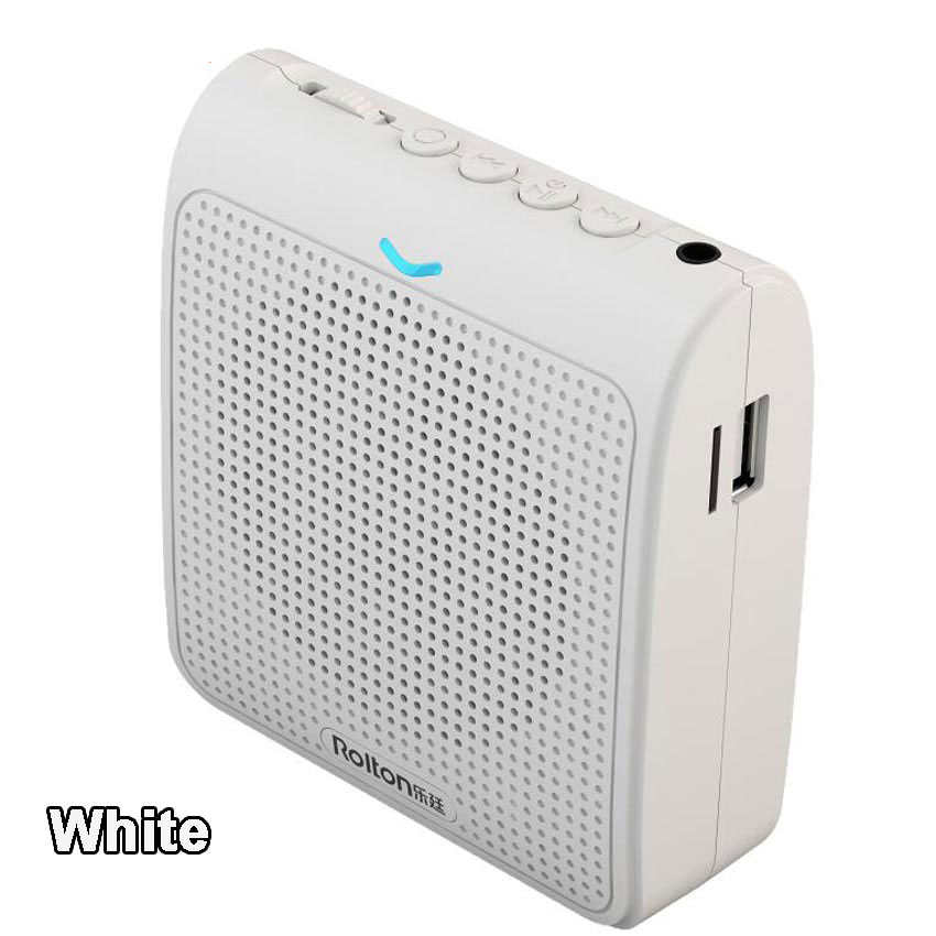 Rolton Portable Microphone Loud Speaker Mini Voice Amplifier With USB TF Card FM Radio For Teacher
