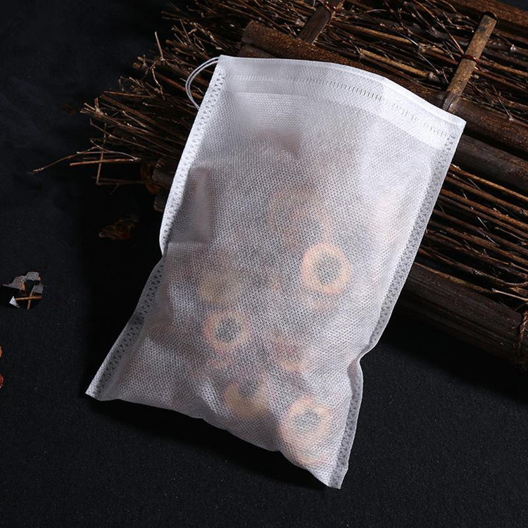 100 Pcs Disposable Tea Bags Filter Bags for Tea Infuser with String Heal Seal, Food Grade Non-woven
