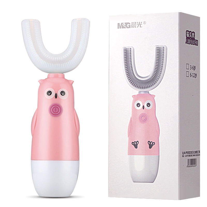 Battery type Children's Electric Toothbrush Cute Cartoon Teeth Whitening Toothbrush Soft Bristle Kids