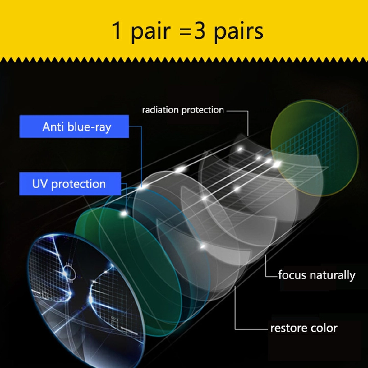 Folding Glasses Portable Reading Glasses Multifocal Mens Anti-Blue Ray Presbyopic Eyeglasses with Leather Case