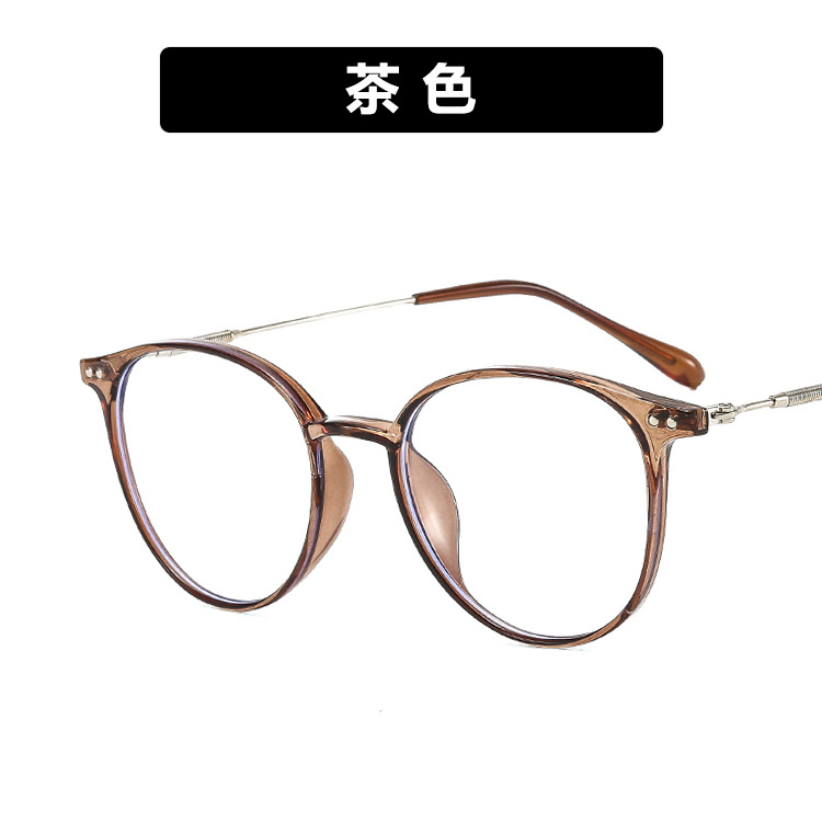 Tr 90 Transparent Computer Glasses Frame Women Men Anti Blue Light Round Eyewear Blocking Glasses Optical Spectacle Eyeglass