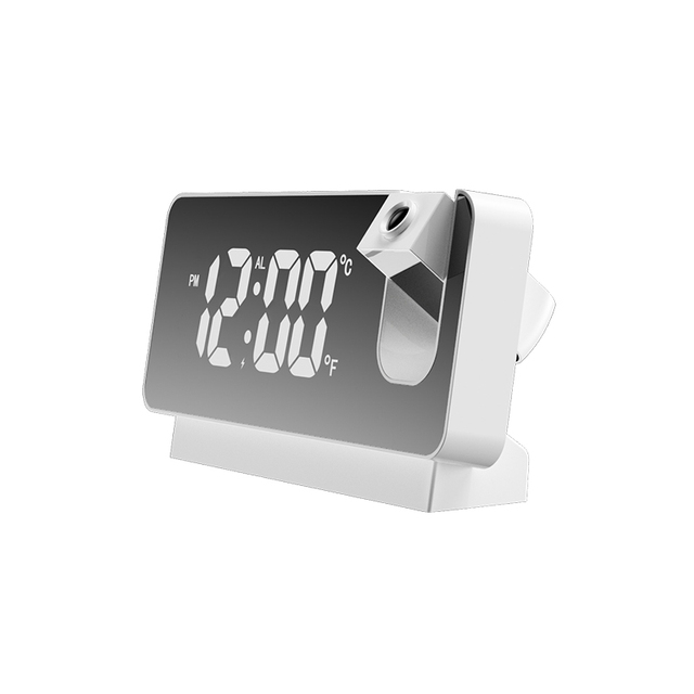 NEW LED Digital Projection Alarm Clock Table Electronic Alarm Clock with Projection Time Projector Bedroom Bedside Clock