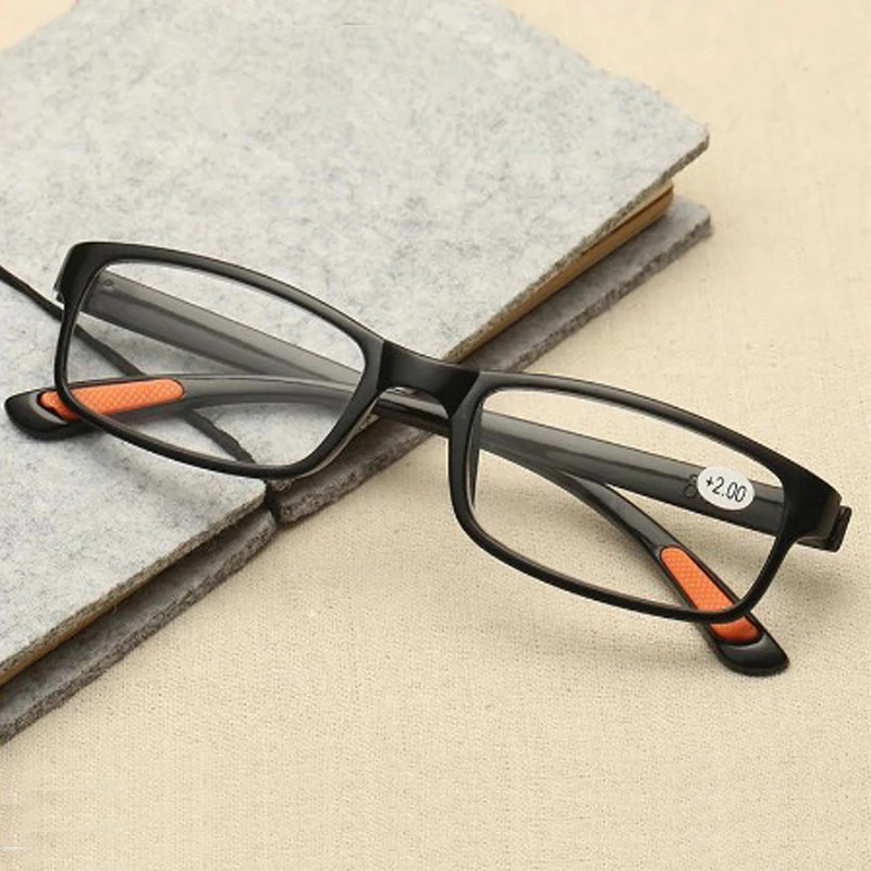Ultralight Square Reading Glasses Men Women Resin Lens Prebyopia Eyeglasses Presbyopic Eyewear +1.0 +1.5 +2.0 +2.5 +3.0 +3.5 4.0