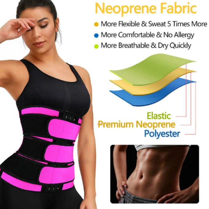 Body sculpting sweat belt Fitness waist protection waist belt Postpartum belly shaping clothes Plastic belt