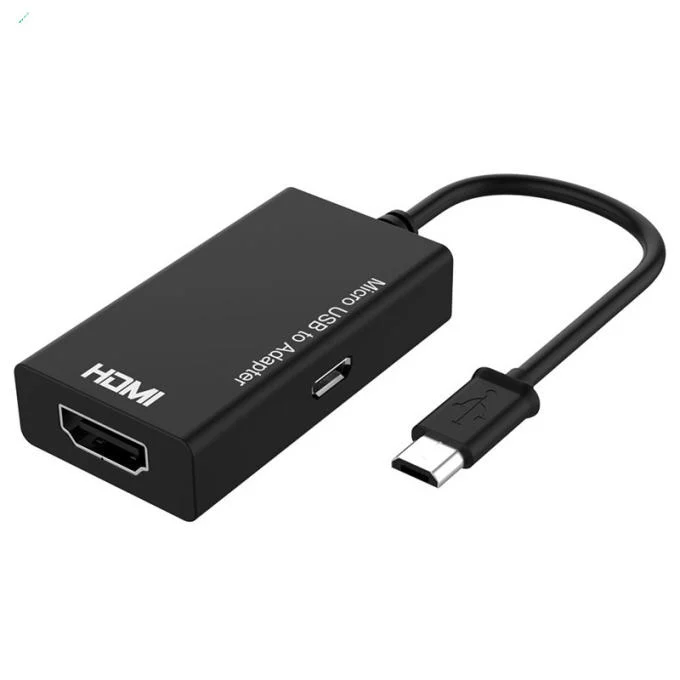 5Pin Micro USB to HDMI Adapter Male to Female with Power HDTV HDMI Converter Cable for Samsung