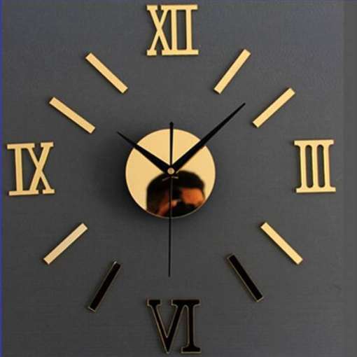 New 3D Wall Clock Simple Luminous Punch-free Acrylic Mirror Wall Sticker Digital Clock Creative Diy Living Room Bedroom Clocks New 3D Wall Clock Simple Luminous Punch-free Acrylic Mirror Wall Sticker