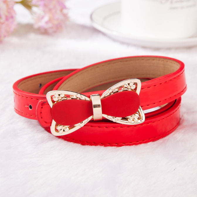 Womens Dress Belts Bow Belt For Women Faux Leather Female Belts Waist Strap Luxury Ceinture Femme Jeans for women
