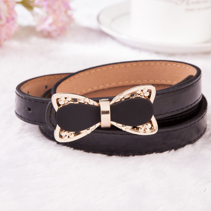 Womens Dress Belts Bow Belt For Women Faux Leather Female Belts Waist Strap Luxury Ceinture Femme Jeans for women