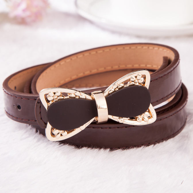 Womens Dress Belts Bow Belt For Women Faux Leather Female Belts Waist Strap Luxury Ceinture Femme Jeans for women