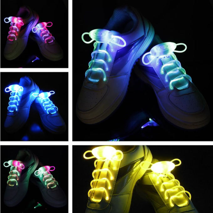 1 Pair 80CM Led Light Glow Shoelace Glow Stick Flashing Colored Neon Shoelace Luminous Laces Party Worldwide sale