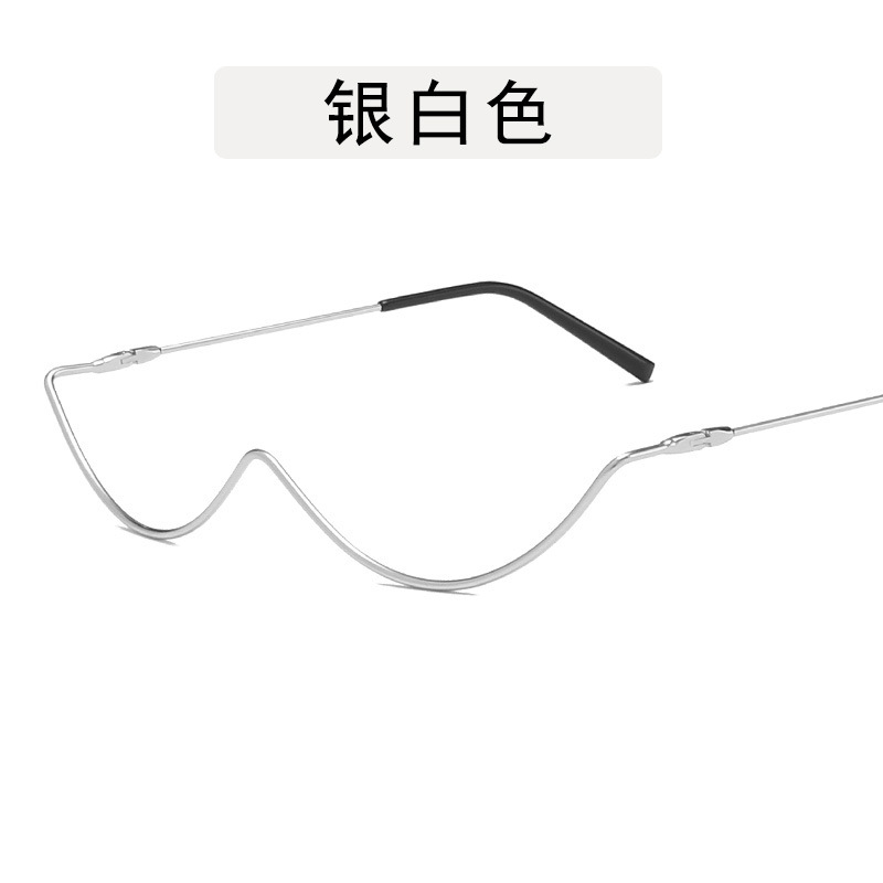 Diamond Steampunk Sunglasses Frames Women Vintage Curved Eyeglasses Frame Female Crystal Glasses Frames Men Eyewear Decoration