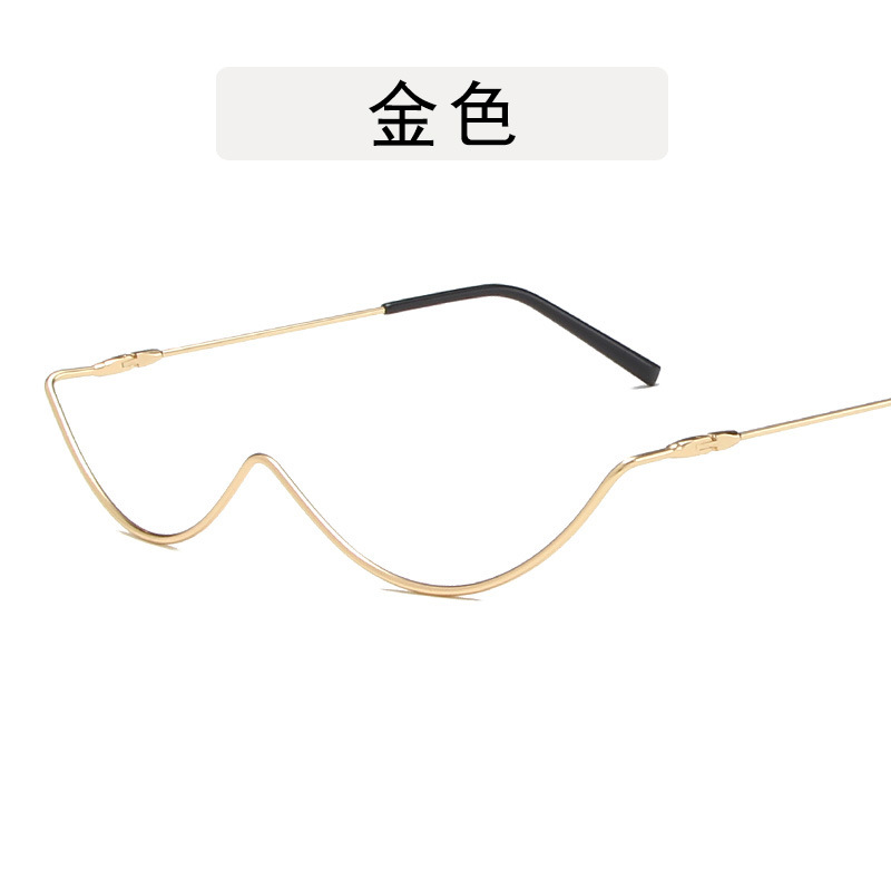 Diamond Steampunk Sunglasses Frames Women Vintage Curved Eyeglasses Frame Female Crystal Glasses Frames Men Eyewear Decoration