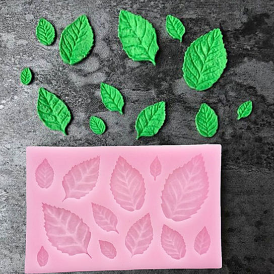 Sugarcraft Leaf Silicone Mold Fondant Cake 3D Leaves Decoration Tools Chocolate Mold Gumpaste Candy Baking Mold
