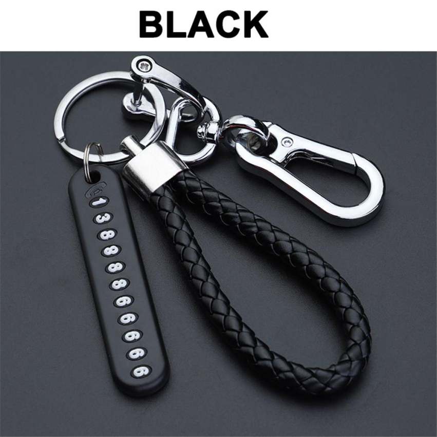 Customized Keychain For Car Plate Number Logo Anti-lost Keyring Key Chain Ring Personalized Gift For Men And Women