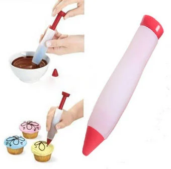 Silicone Food Writing Pen Chocolate Decorating tools Cake Mold Cream cup,cookie Icing Piping Pastry Nozzles kitchen accessories