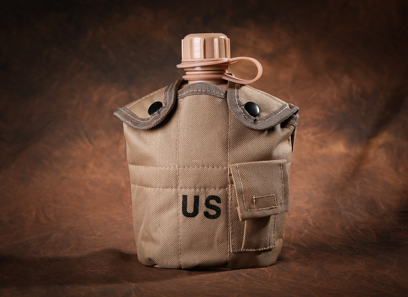 US kettle outdoor military fans single soldier field survival camouflage kettle three-piece set men and women four seasons sports kettle equipment
