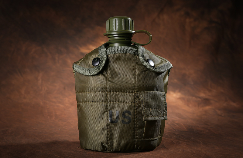 US kettle outdoor military fans single soldier field survival camouflage kettle three-piece set men and women four seasons sports kettle equipment