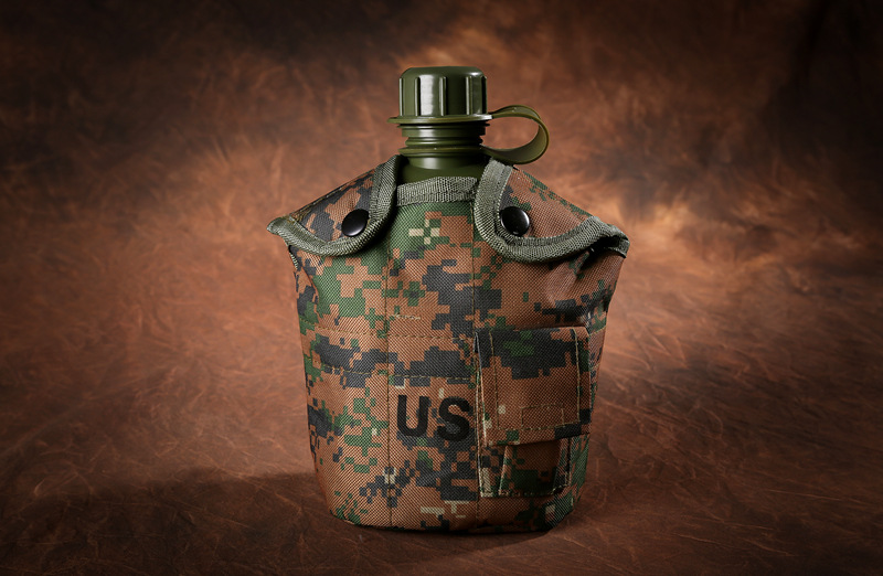 US kettle outdoor military fans single soldier field survival camouflage kettle three-piece set men and women four seasons sports kettle equipment