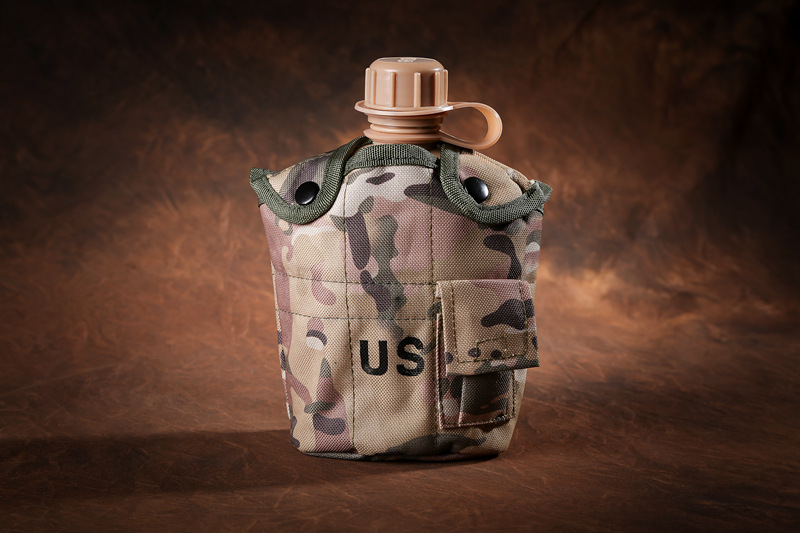 US kettle outdoor military fans single soldier field survival camouflage kettle three-piece set men and women four seasons sports kettle equipment