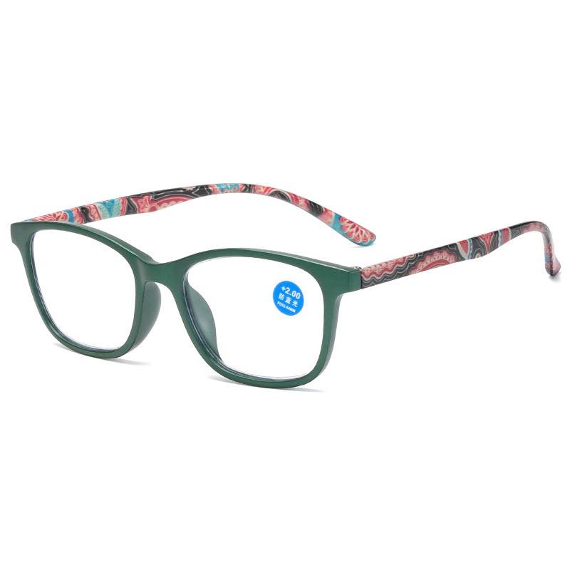 Fashion Retro Strip Print Reading Glasses Women Presbyopic Lens Glasses Vision Care Eyewear Diopter Eyeglasses +1.00~+4.00