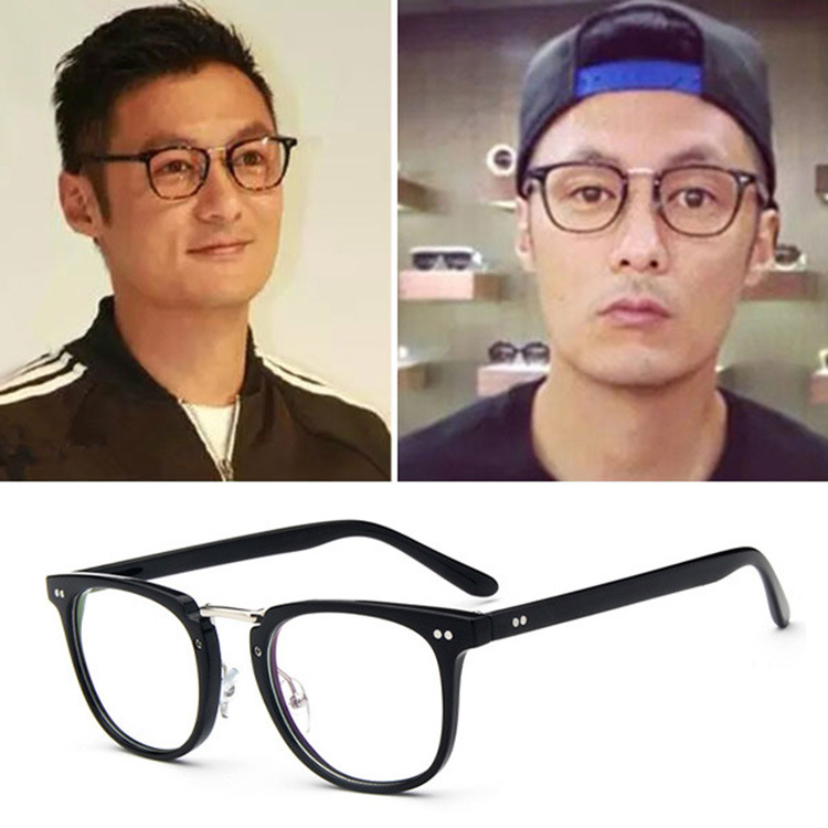 Transparent  Flat Spectacles Myopia Glasses Frame Men And Women Trend Eyeglasses Frames Optical Eyewear  Decoration not anti-blue light