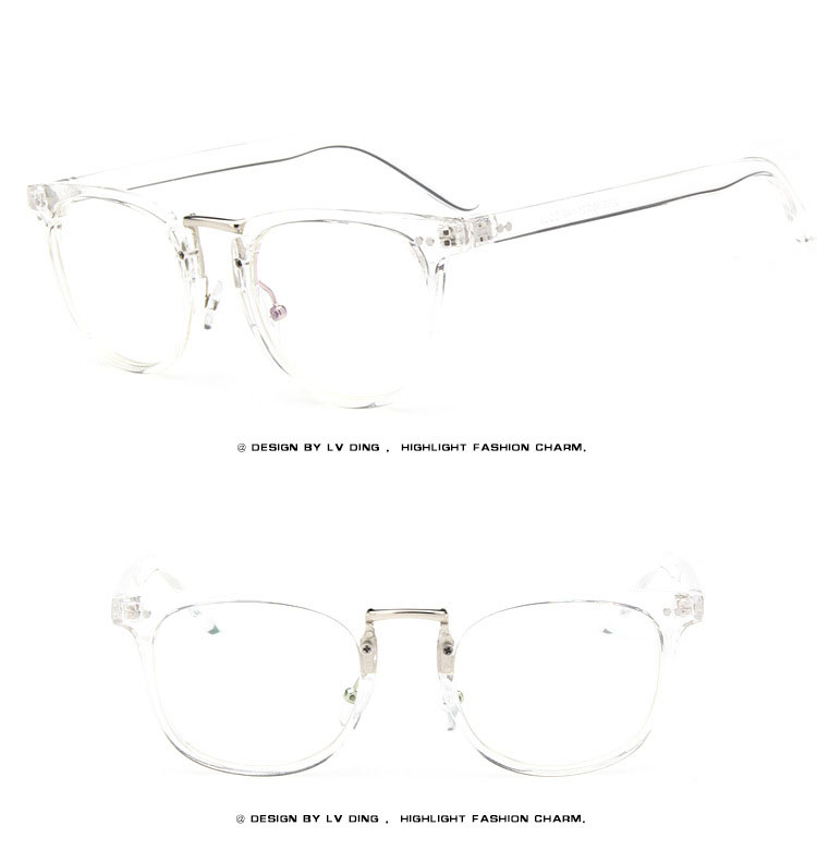 Transparent  Flat Spectacles Myopia Glasses Frame Men And Women Trend Eyeglasses Frames Optical Eyewear  Decoration not anti-blue light