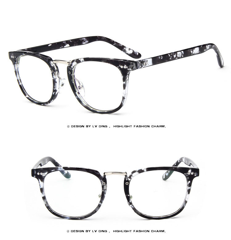 Transparent  Flat Spectacles Myopia Glasses Frame Men And Women Trend Eyeglasses Frames Optical Eyewear  Decoration not anti-blue light