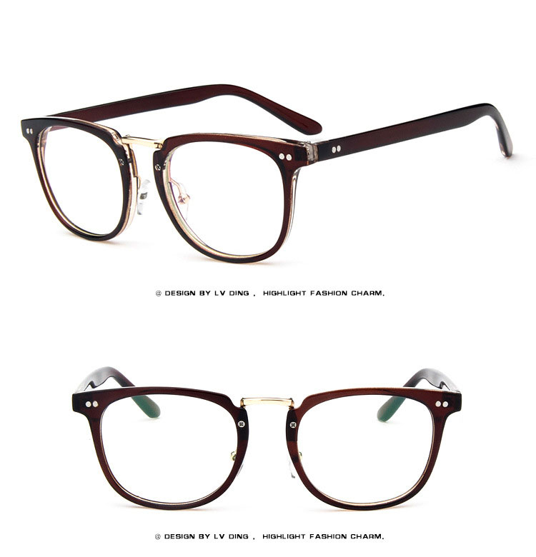 Transparent  Flat Spectacles Myopia Glasses Frame Men And Women Trend Eyeglasses Frames Optical Eyewear  Decoration not anti-blue light