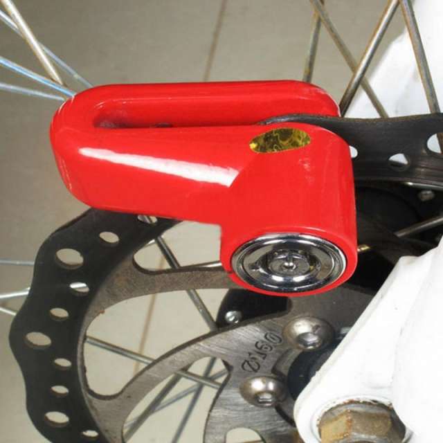 Anti theft Disk Disc Brake Rotor Lock For Scooter Bike Bicycle Motorcycle SafetyLock For Scooter Motorcycle Bicycle Safety black