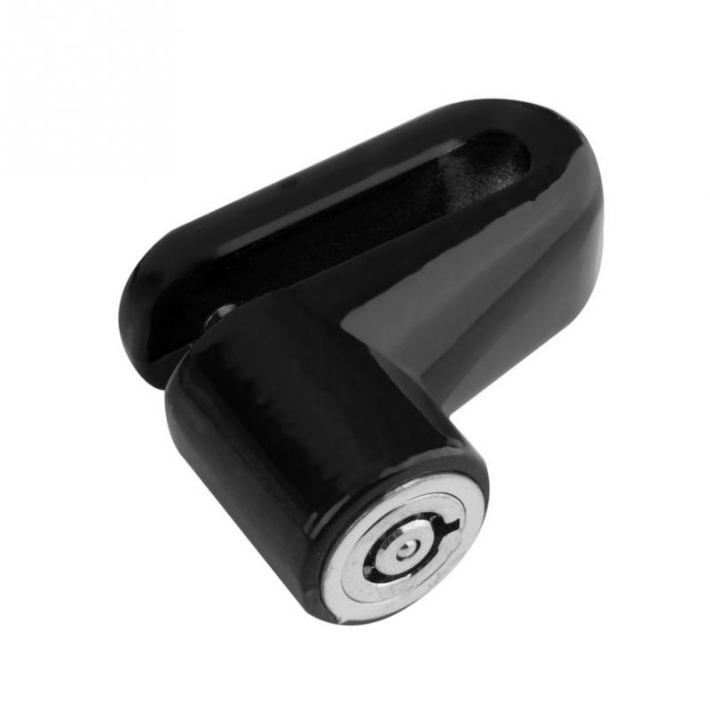 Anti theft Disk Disc Brake Rotor Lock For Scooter Bike Bicycle Motorcycle SafetyLock For Scooter Motorcycle Bicycle Safety black