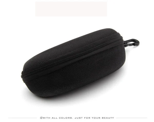JUST CASE Glasses Case Portatives Zipper soleil Lunettes de soleil Clam Shell Hard Case Protector Luxury Sunglasses Case