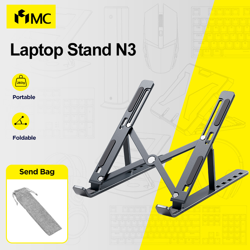 Portable Laptop Stand Aluminium Foldable Stand Compatible with 10 to 15.6 Inches Laptops For Macbook Lenovo DELL