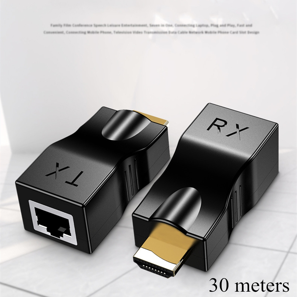 1080P Up to 30m HDMI-compatible Extender HDMI-compatible to RJ45 Extension LAN Network CAT5e / 6 UTP LAN Ethernet Cable