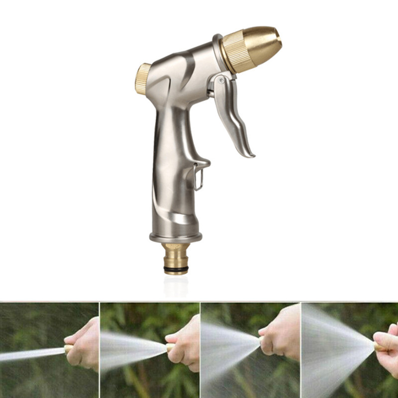 High Pressure Water Spray Gun Metal Brass Nozzle Garden Hose Pipe Lawn Car Wash Sprayer Sprinkler Car Wash Tool Water Guns
