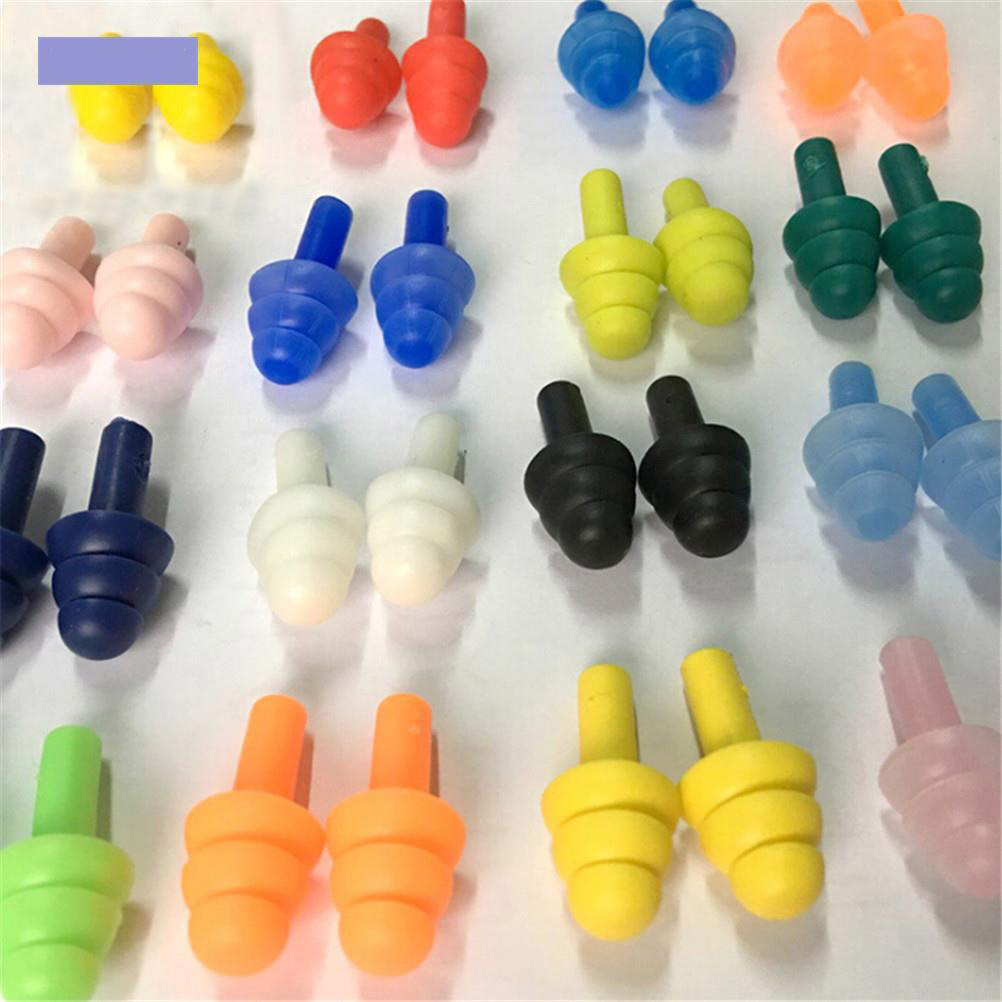 5Pairs  Ear Plugs Sound insulation Waterproof Silicone Ear Protection Earplugs Anti-noise Sleeping Plug For Travel Noise Reduction